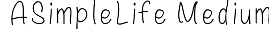 ASimpleLife Medium font - A Simple Life.ttf