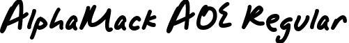 AlphaMack AOE Regular font - ALPHMA__.TTF