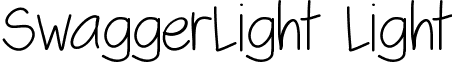 SwaggerLight Light font - SwaggerLight.ttf