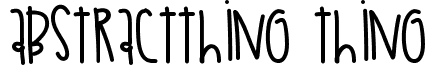 AbstractThing Thing font - AbstractThing.ttf
