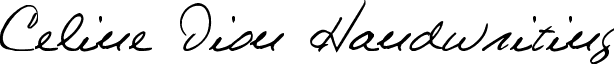 Celine Dion Handwriting font - Celine_Dion_Handwriting.ttf