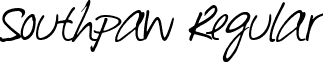 Southpaw Regular font - southpaw-webfont.ttf