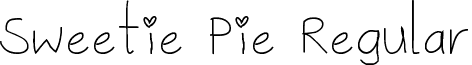 Sweetie Pie Regular font - Sweetie Pie.ttf