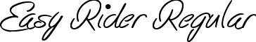 Easy Rider Regular font - Easy Rider.ttf