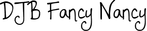 DJB Fancy Nancy font - DJB FANCY NANCY.ttf