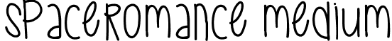 SpaceRomance Medium font - SpaceRomance.ttf