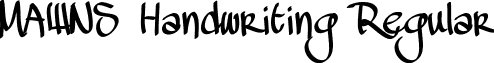 MAWNS Handwriting Regular font - Mawns_Handwriting.ttf