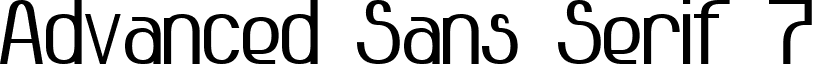 Advanced Sans Serif 7 font - advanced_sans_serif_7_bold.ttf