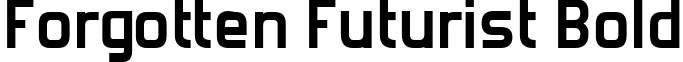 Forgotten Futurist Bold font - Forgotten Futurist Bold.ttf