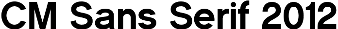 CM Sans Serif 2012 font - CM Sans Serif 2012.ttf