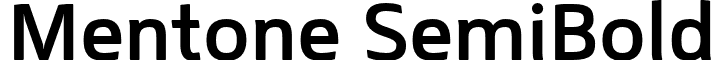 Mentone SemiBold font - mentone-semibol.otf