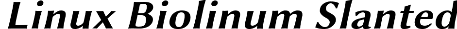 Linux Biolinum Slanted font - LinBiolinum_aBL.ttf