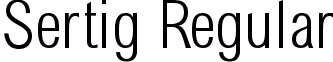 Sertig Regular font - sertig.ttf