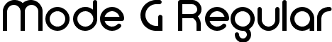 Mode G Regular font - ModeG.ttf