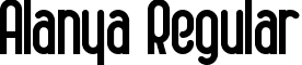 Alanya Regular font - Alanus.ttf