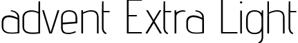 advent Extra Light font - advent_light_extra.ttf