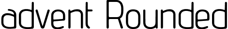 advent Rounded font - advent_regular_rounded.ttf