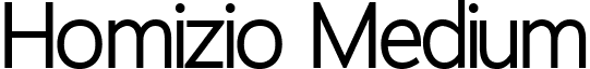 Homizio Medium font - medium.ttf