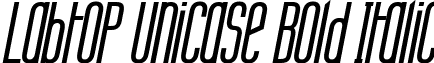Labtop Unicase Bold Italic font - LABTUBI_.ttf
