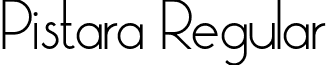 Pistara Regular font - Pistara.otf