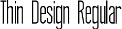 Thin Design Regular font - Thin Design.ttf