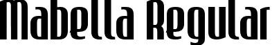 Mabella Regular font - Mabella.TTF