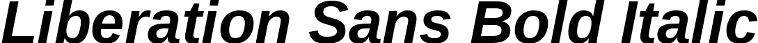 Liberation Sans Bold Italic font - LiberationSans-BoldItalic.ttf