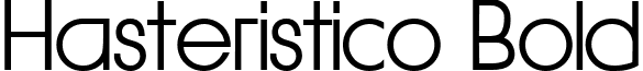 Hasteristico Bold font - HasteristicoBOLD.ttf