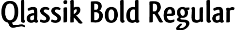 Qlassik Bold Regular font - QlassikBold_TB.otf