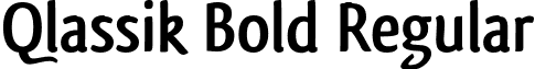Qlassik Bold Regular font - QlassikBold_TB.ttf