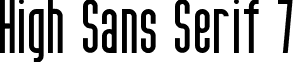 High Sans Serif 7 font - high_sans_serif_7.ttf