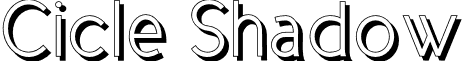 Cicle Shadow font - Cicle Shadow.ttf