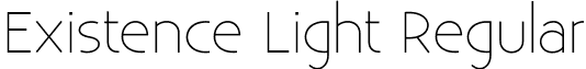 Existence Light Regular font - Existence-Light.ttf