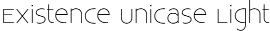 Existence Unicase Light font - Existence-UnicaseLight.otf