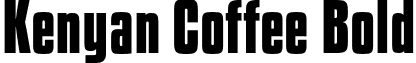 Kenyan Coffee Bold font - kenyan coffee bd.otf