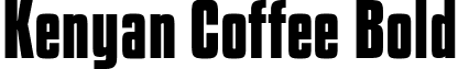 Kenyan Coffee Bold font - kenyan coffee bd.ttf