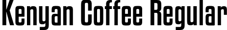 Kenyan Coffee Regular font - kenyan coffee rg.ttf