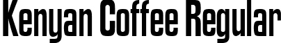 Kenyan Coffee Regular font - kenyan coffee.ttf