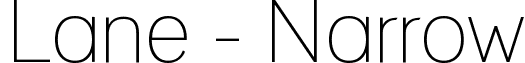 Lane - Narrow font - LANENAR_.ttf