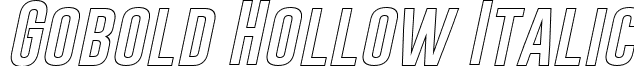 Gobold Hollow Italic font - Gobold Hollow Italic.ttf