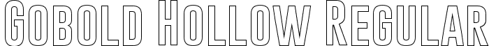 Gobold Hollow Regular font - Gobold Hollow.ttf