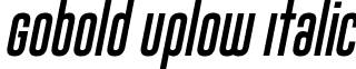 Gobold Uplow Italic font - Gobold Uplow Italic.ttf