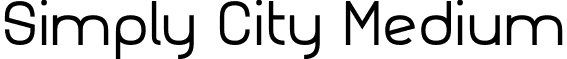 Simply City Medium font - simm023.ttf