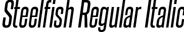 Steelfish Regular Italic font - steelfish rg it.ttf
