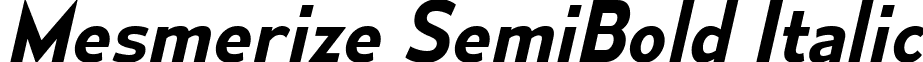 Mesmerize SemiBold Italic font - mesmerize-sb-it.ttf