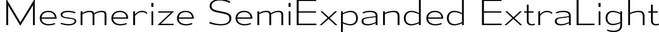 Mesmerize SemiExpanded ExtraLight font - mesmerize-se-el.ttf