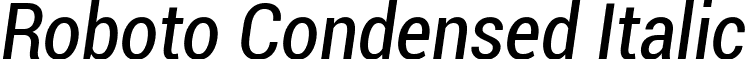 Roboto Condensed Italic font - Roboto-CondensedItalic.ttf