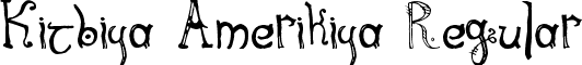 Kitbiya Amerikiya Regular font - Sterna.ttf