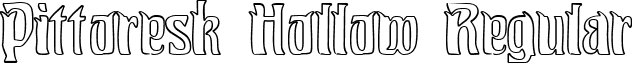 Pittoresk Hollow Regular font - Pittoresk Hollow.ttf