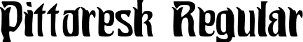 Pittoresk Regular font - Pittoresk.ttf